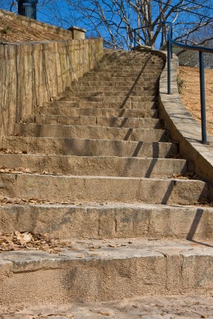 Curving Concrete Stairs